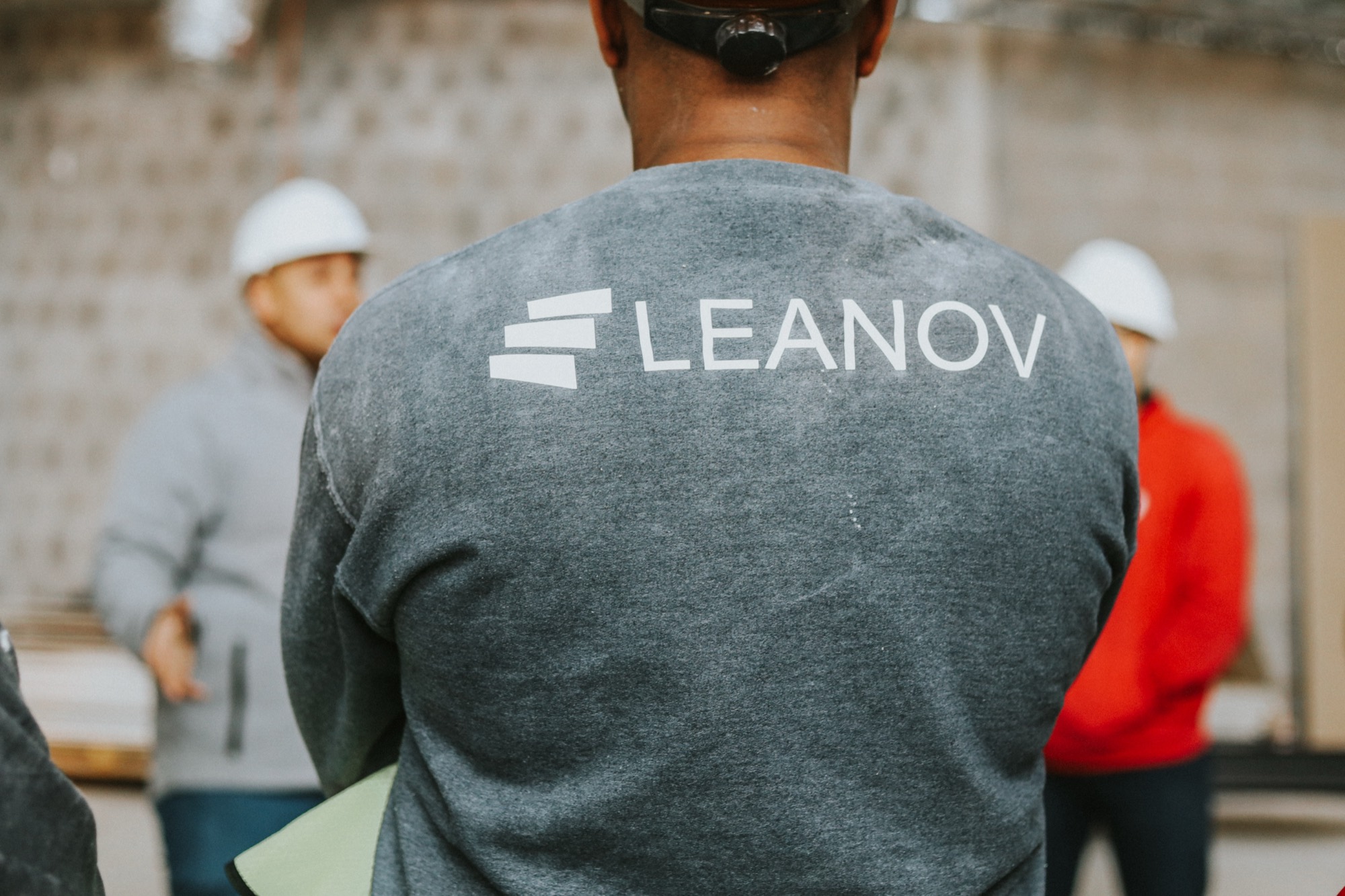 Detalhe de equipamento LEANOV em obra